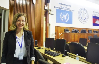 Fotografie Heleny Kopecké v soudní síni